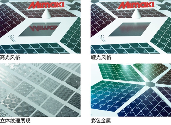 增添多彩的表现效果和打印稳定性的高性能墨水-金属