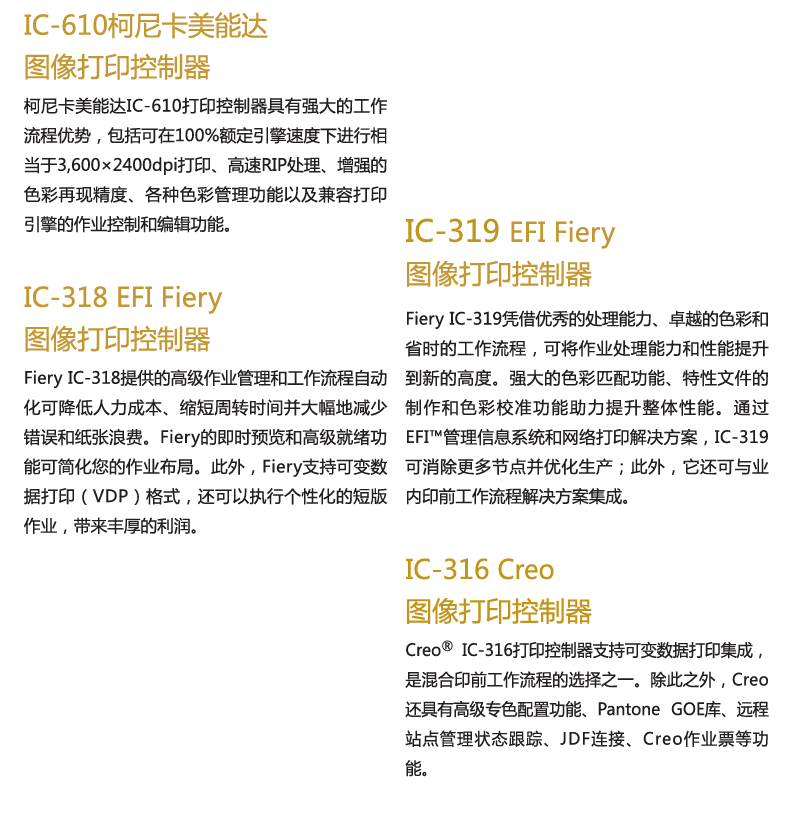 先进的图像打印控制器